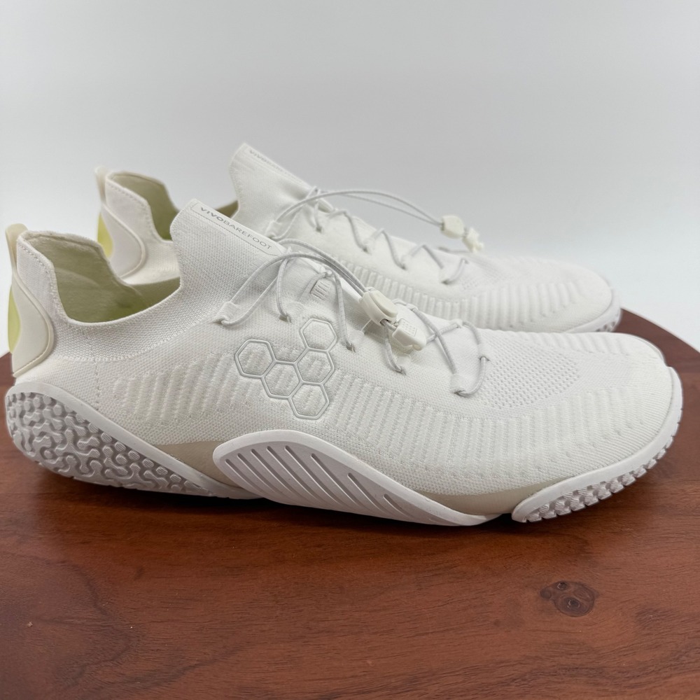 Vivobarefoot Motus Flex M Mens Bright White Barefoot Training Shoes EU47/US 13